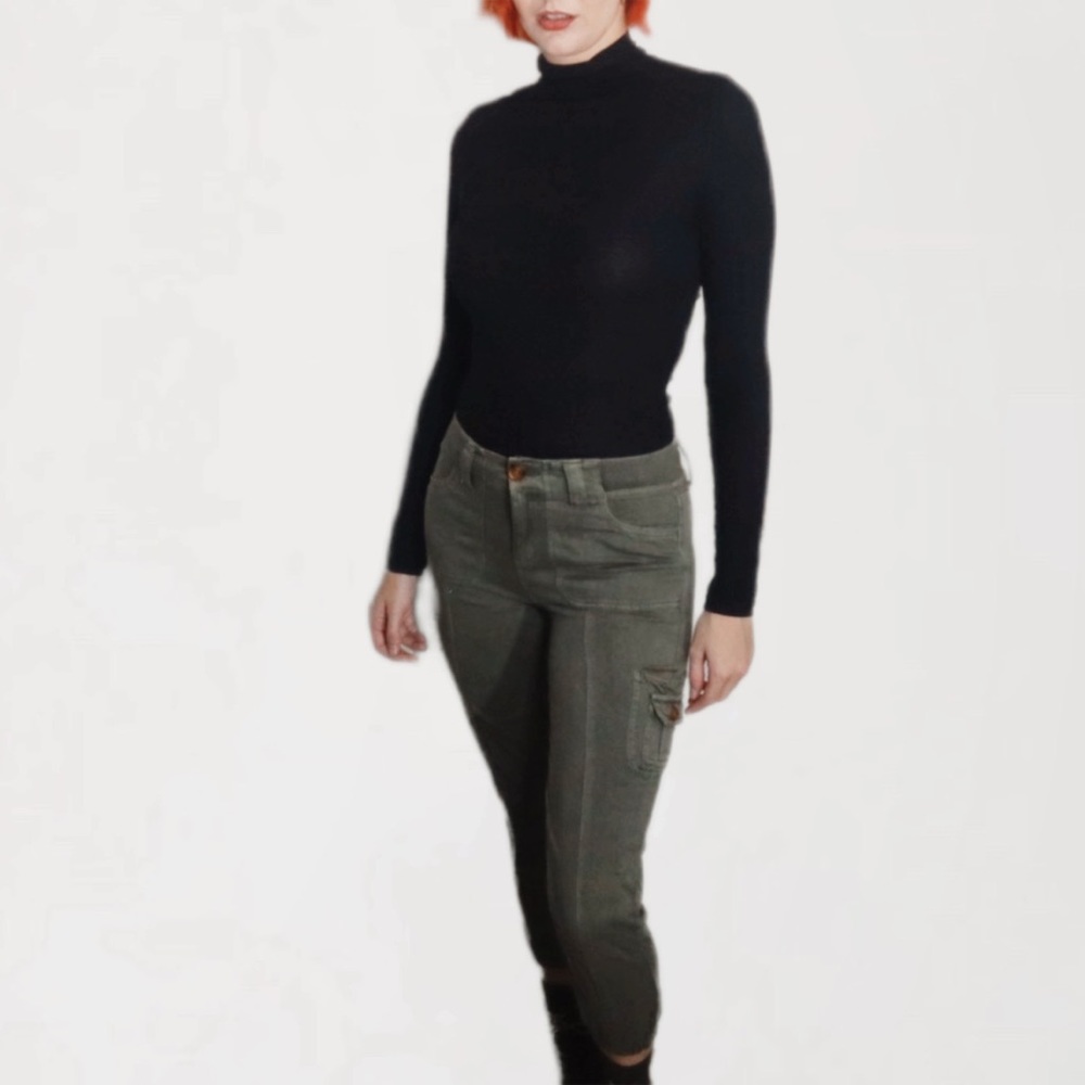 3 for 25! 🌻Olive Green Low/Mid Rise Cargo Utility “Kim Possible” Pants🌻